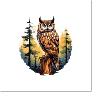 Great Horned Owl Posters and Art